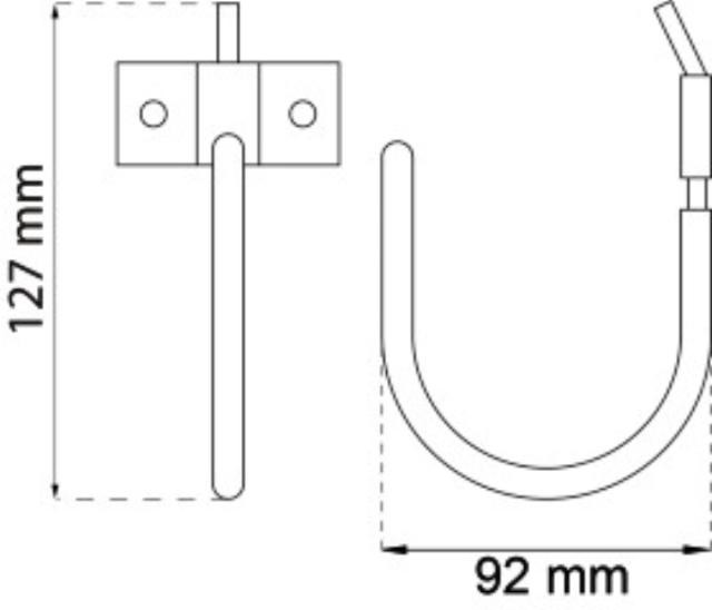 UNIVERSAL HOOK SWIVEL ELECTRIC GALV