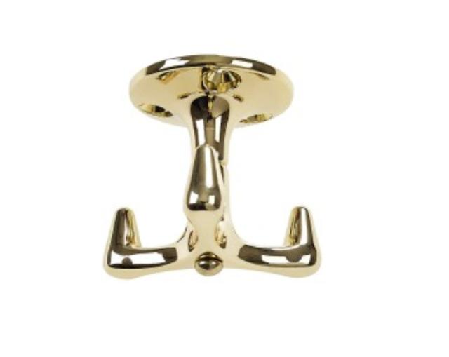 COOK HOOK SWIVEL BRASS 