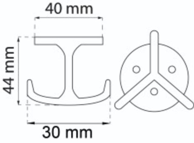 KOCHHAKEN DREHBAR AUS MESSING 