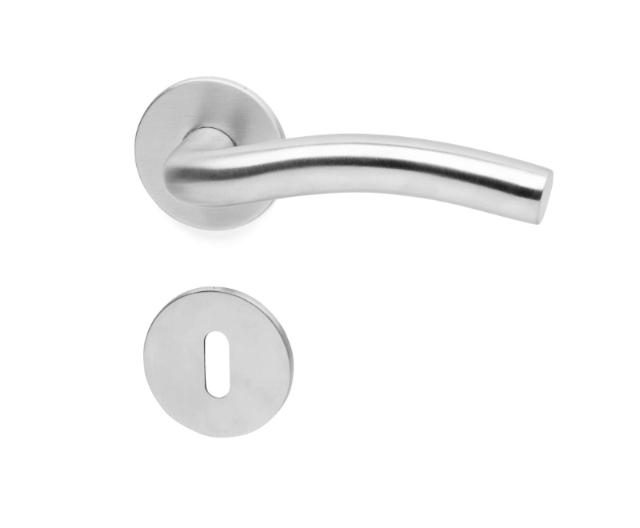 DOOR GR. L-SHAPED W/BOW 19MM STAINLESS 