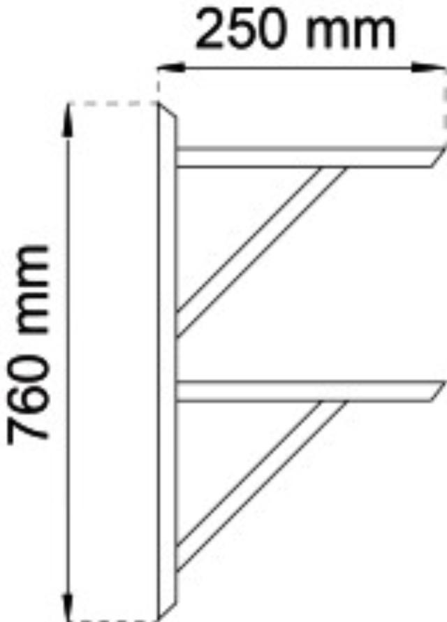 HYLLOR DUBBEL 250X760 BRAND