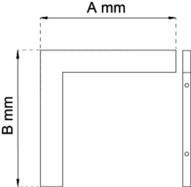 HYLLSTRIKNING MASSIV EK 145X160MM LP