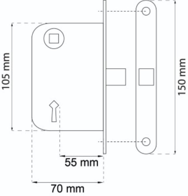 LOCK BOX 62214 White