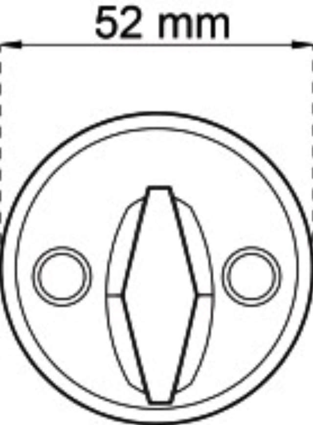 Zylinderdrehung, gebürstetes Chrom 