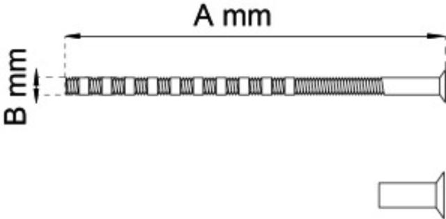 SCREW SET M4X75MM RFR 6-KT NIEL