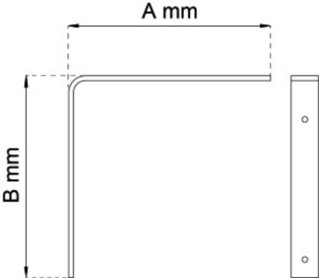 SHELVING BAR WHITE (F) 250X300MM