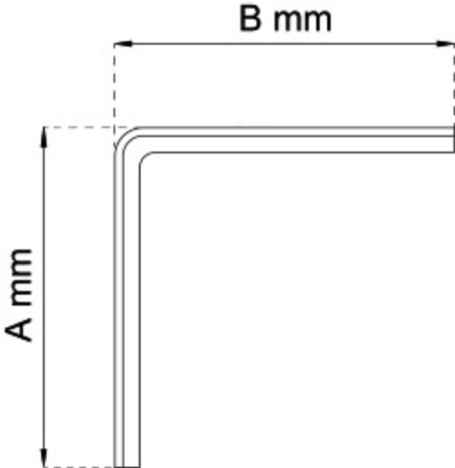 REK T-PROFIEL GEGALVEERD 200X250MM