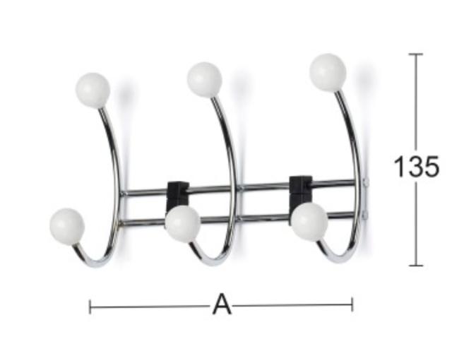BERRY 3-KROK HÄNGARE SORTIMENT VIT/KROM