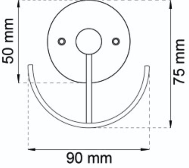 KLEIDERHAKEN SMILE SCHWARZ 