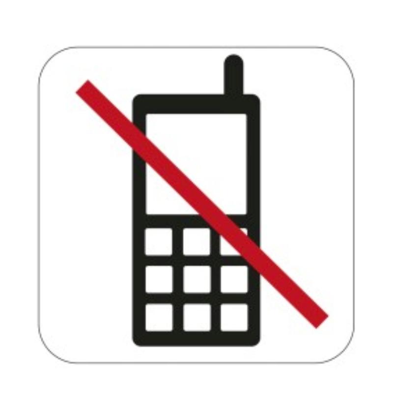 SYMBOOL TELEFOONVERBOD 80X80 MM 