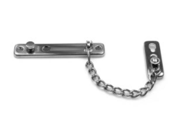 SAFETY CHAIN W/LOCK STAINLESS 