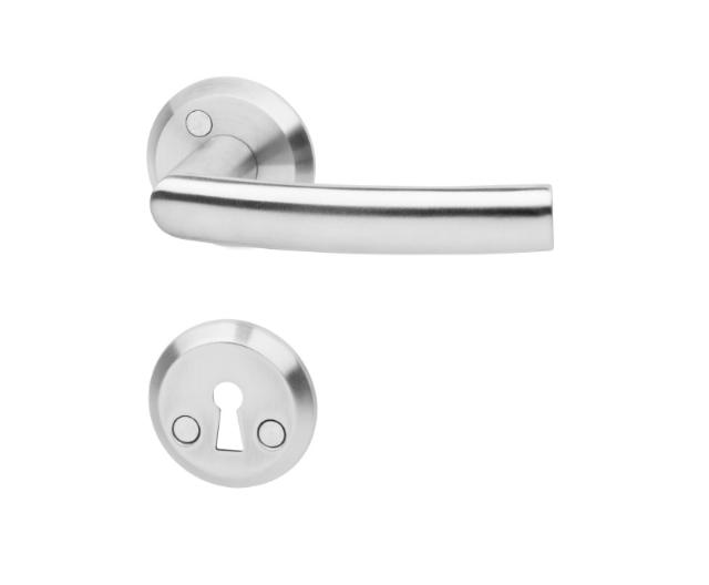 DOOR HANDLE ATLANTA STAINLESS W/KEYS