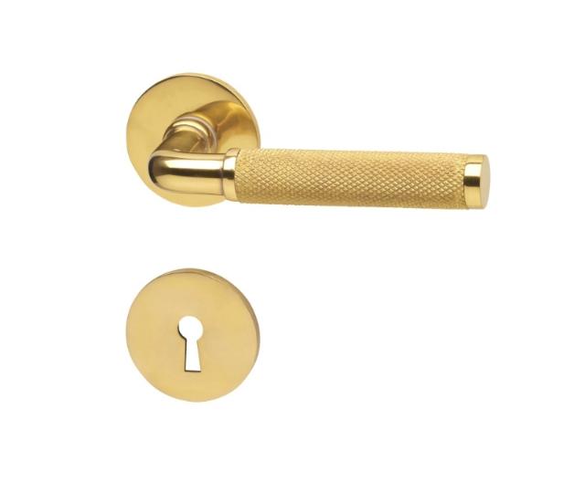 DOOR HANDLE LEXINGTON INV. BRASS 