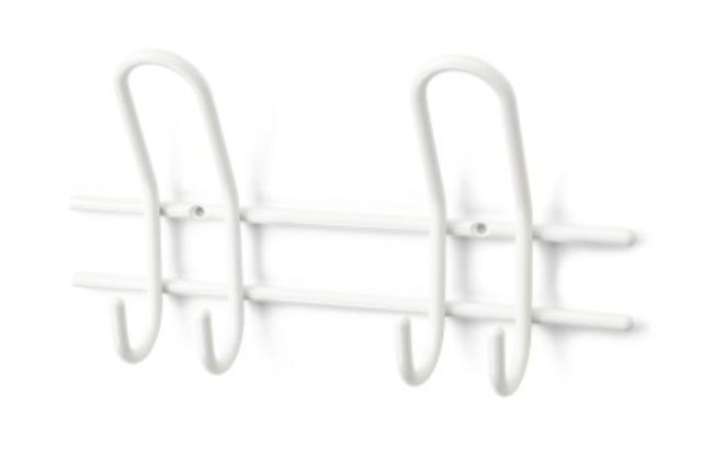 SORTIMENT AV KROKAR SATURN 2-HOOK WHITE