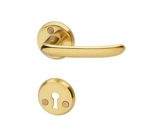 DOOR HANDLE A696 P.BRASS INCL. NGL.