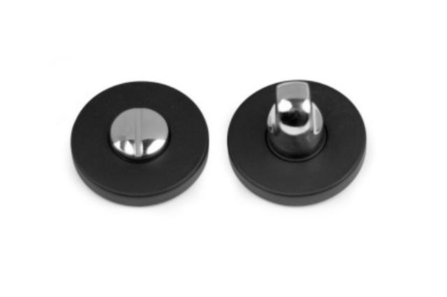 TOILET FITTING H262 BLACK/CHROME 