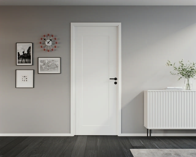 Türgriff Lexington inklusive Schlüsselplatten. Schwarz.