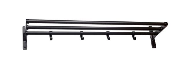 HAT SHELF ELEGANT BLACK/BLACK 600MM