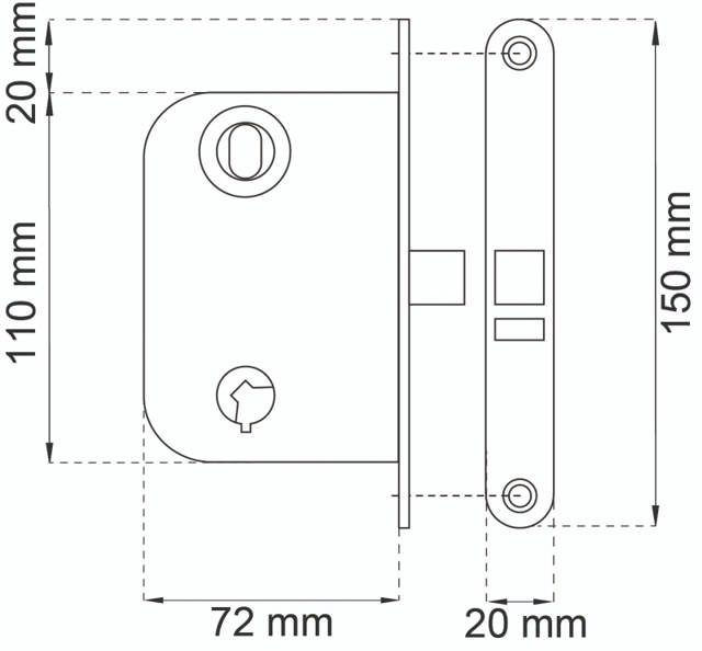 HABO 2014 Chrom-Riegel/Bolzen