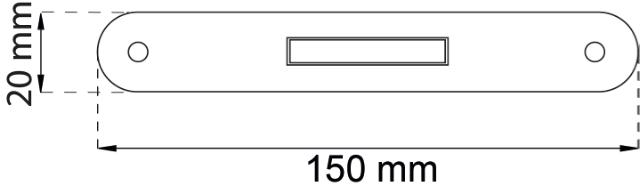 KANTHANDTAG 291 MÄSSING POLERAD