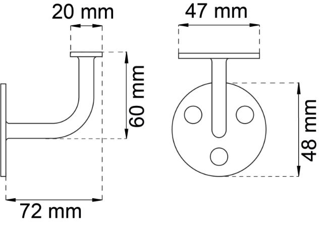 RAILING BRACKET 304 STEEL