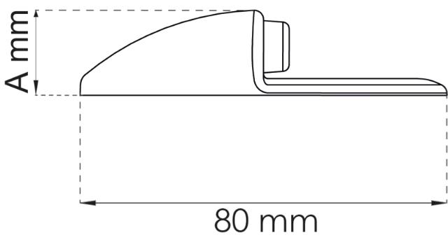 DOOR STOP TURTLE Ø80X15MM RF