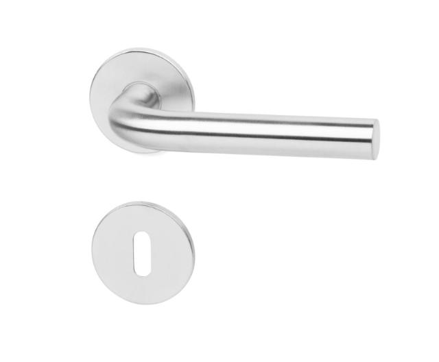 DOOR HANDLE L-SHAPED 19 MM STAINLESS