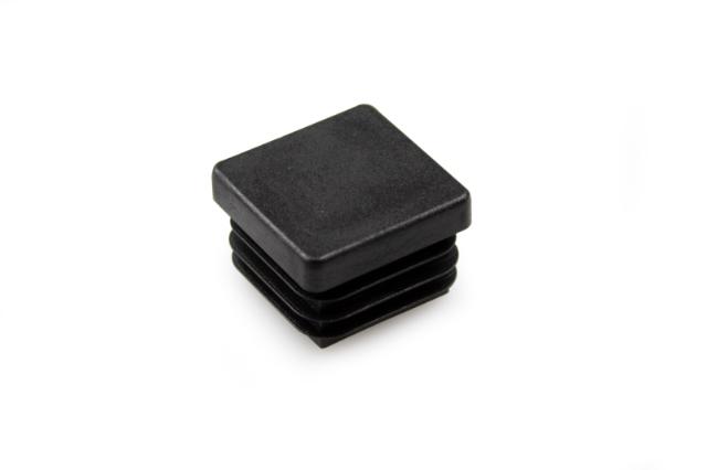 END PLUG PLASTIC 40X40MM BLACK