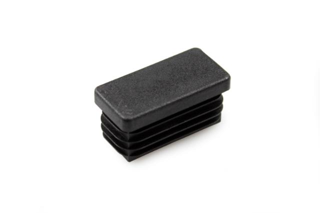 END PLUG PLASTIC 20X40MM BLACK