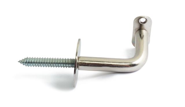 RAILING BRACKET WITH SCREW NICKEL PLATED 