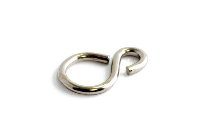 S-HOOK 22MM NICKEL-PLATED 10 PCS 