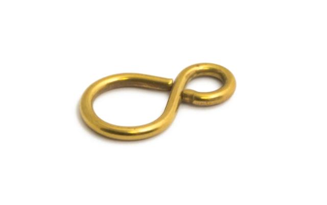 S-HOOK 26MM BRASS 10 PCS 