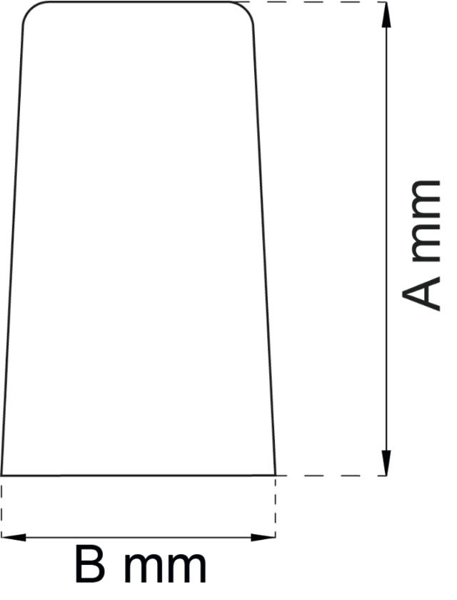 DOOR SHOCK 65MM RUBBER WHITE 