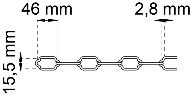 CHAIN BLACK 2 MTR.