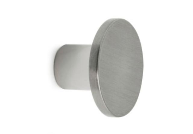 FURNITURE KNOB CAHRLIE 28 MM BORE. NICKEL