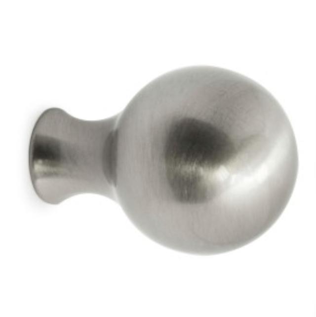 FURNITURE KNOB WILLIAM 25 MM SHOULD. NICKEL