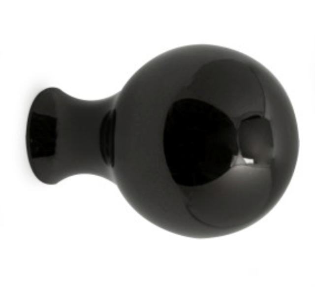 FURNITURE KNOB WILLIAM 25 MM BLACK NICKEL