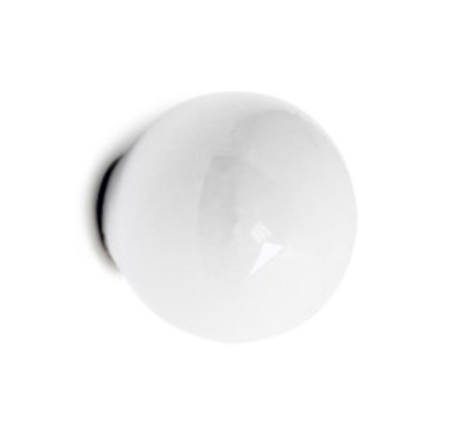 FURNITURE KNOB LUCAS 25 MM PORCELAIN WHITE