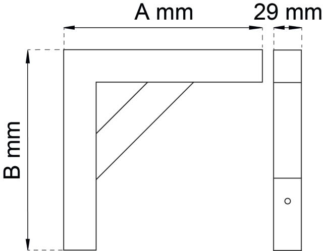 SHELF KNIT 180X265 MM BLACK