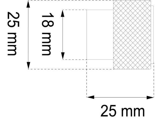 MEUBELKNOP NOAH Ø25 MM ZAND