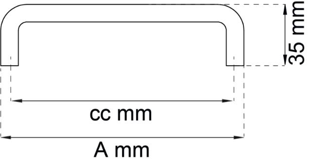 MEUBELGREEP HANNA CC96 MM ZWART