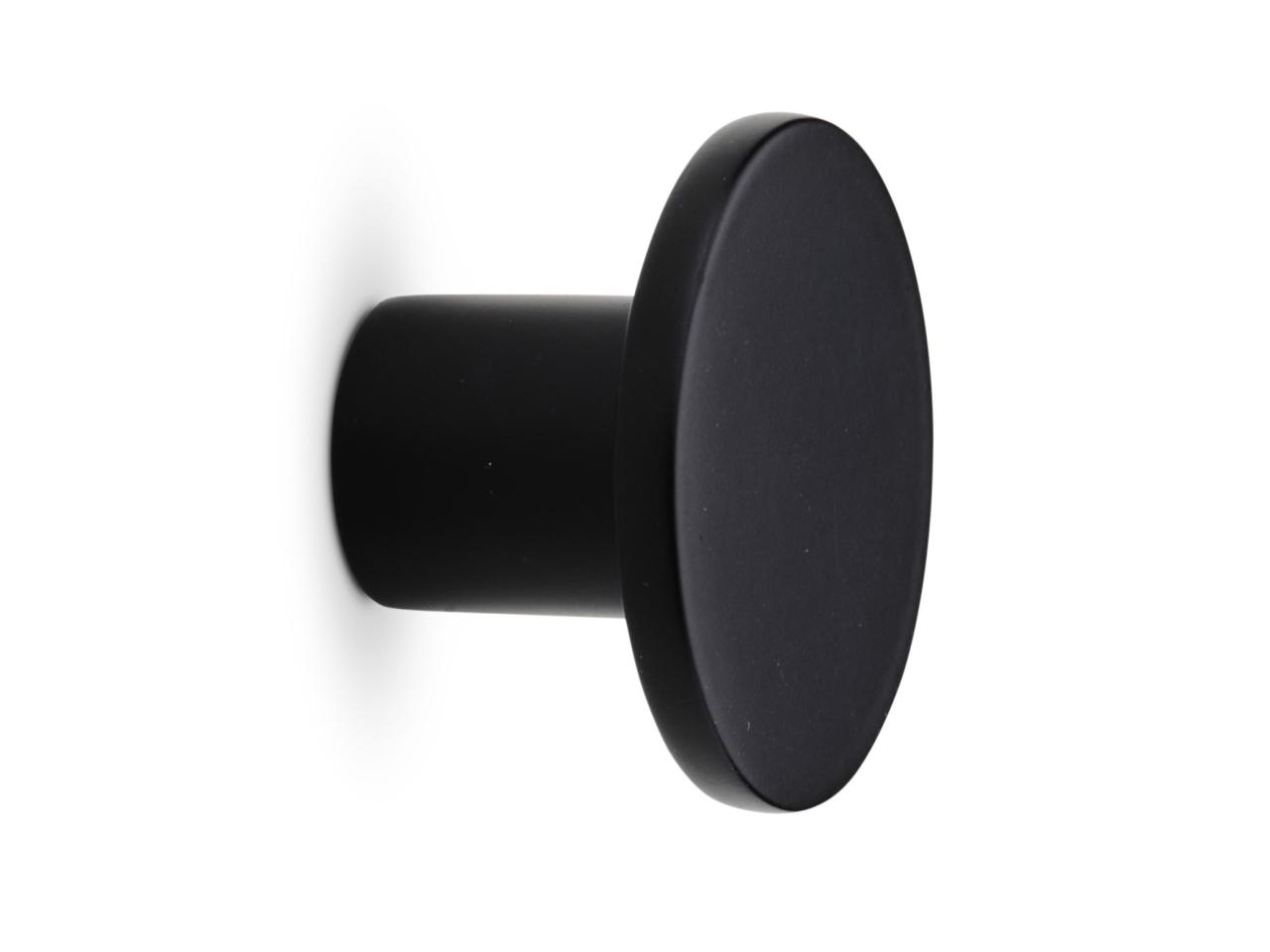 FURNITURE KNOB CHARLIE 28 MM BLACK