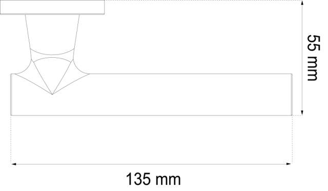 Türgriff Lyon Interieur Gebürstetes Aluminium 