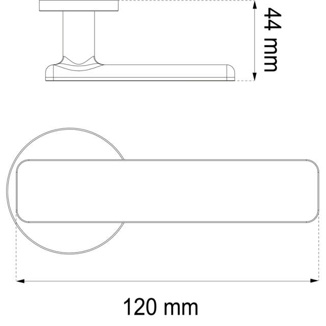 Türgriff Monaco Interieur Gebürstetes Aluminium 
