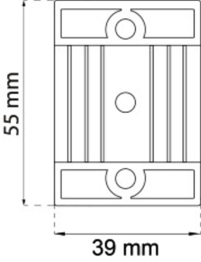 PLATTE T. STECKER-ANHÄNGER. 2STK. WEISS