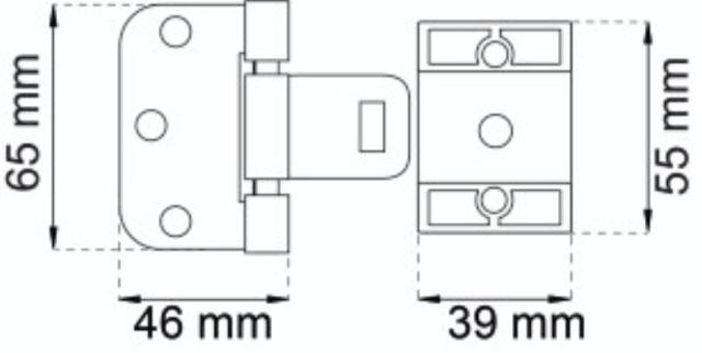 INSERT HINGE 2465 BLACK