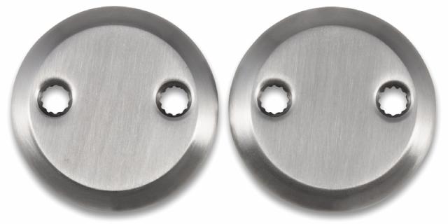 Dækskilt sæt rustfri Ø52mm inkl. skruer 