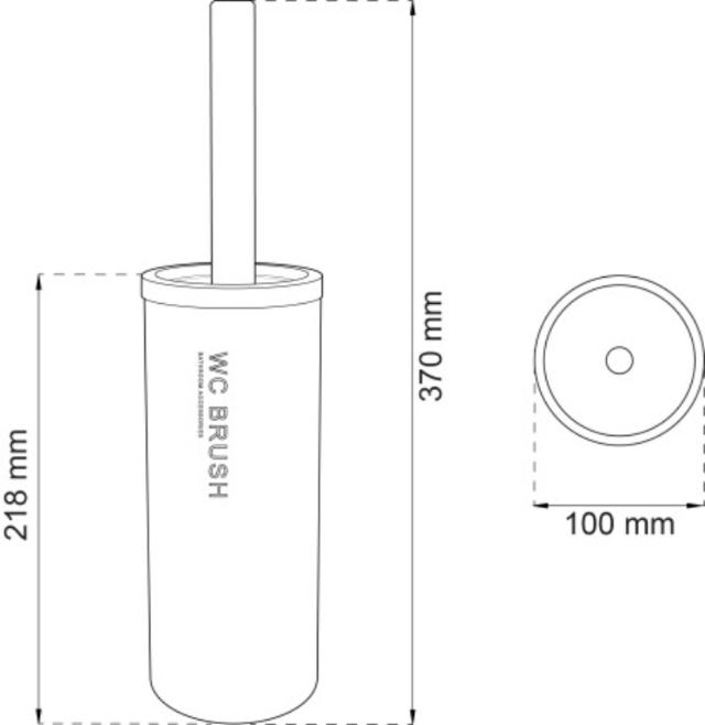 TOILET BRUSH SET NATURE WHITE