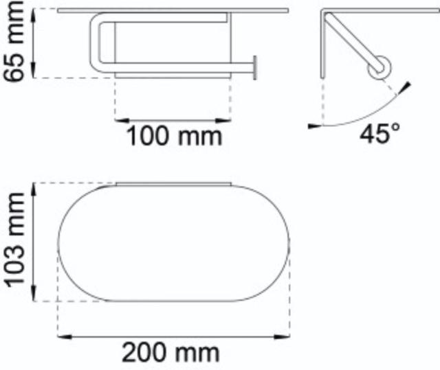 ROLL HOLDER HAZEL WHITE