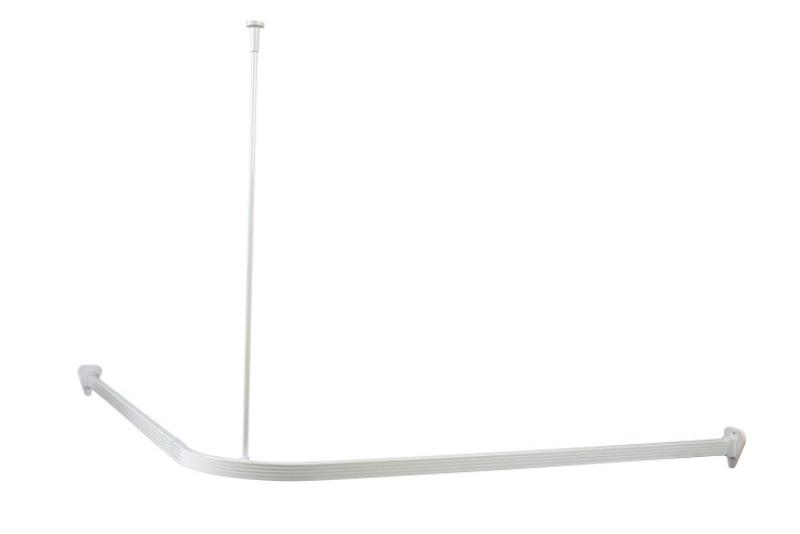 CURTAIN RAIL 90X90 WHITE